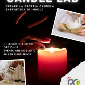 2 Febbraio</br>Candle Lab - Laboratorio online di candele di Imbolc
