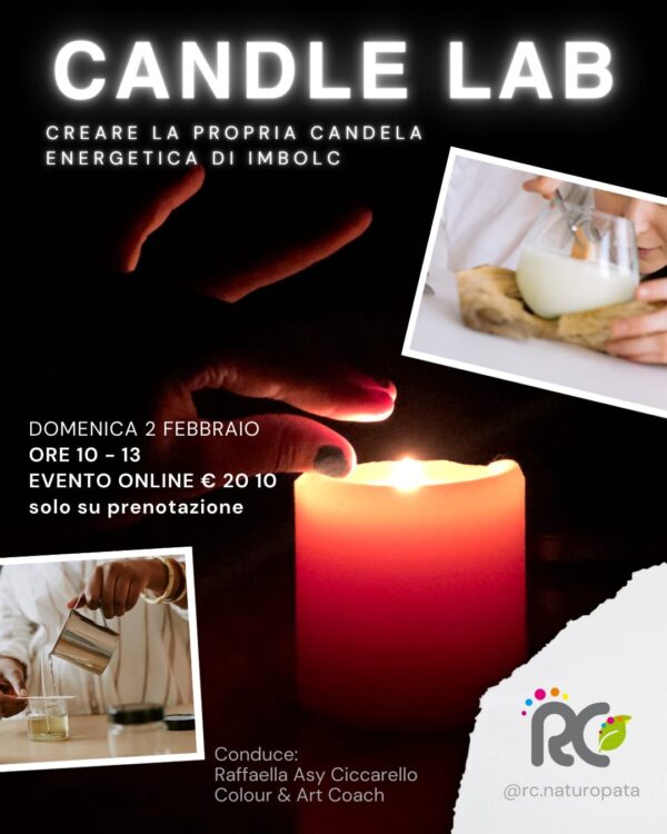 2 Febbraio</br>Candle Lab - Laboratorio online di candele di Imbolc